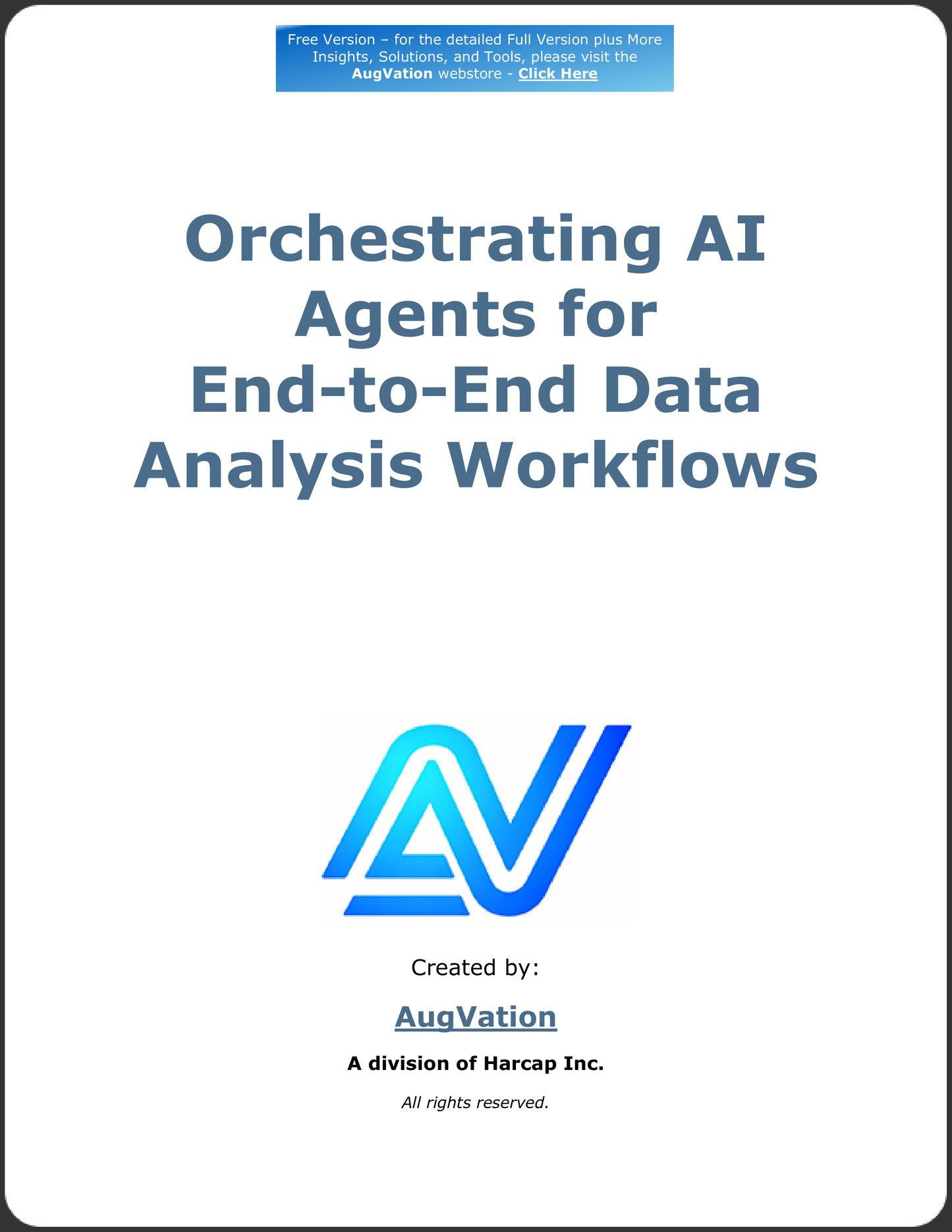 Orchestrating AI Agents for End-to-End Data Analysis Workflows - Free Version
