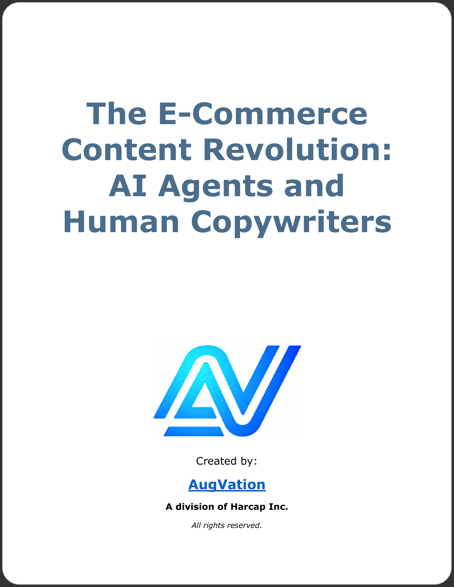 The E-Commerce Content Revolution: AI Agents and Human Copywriters