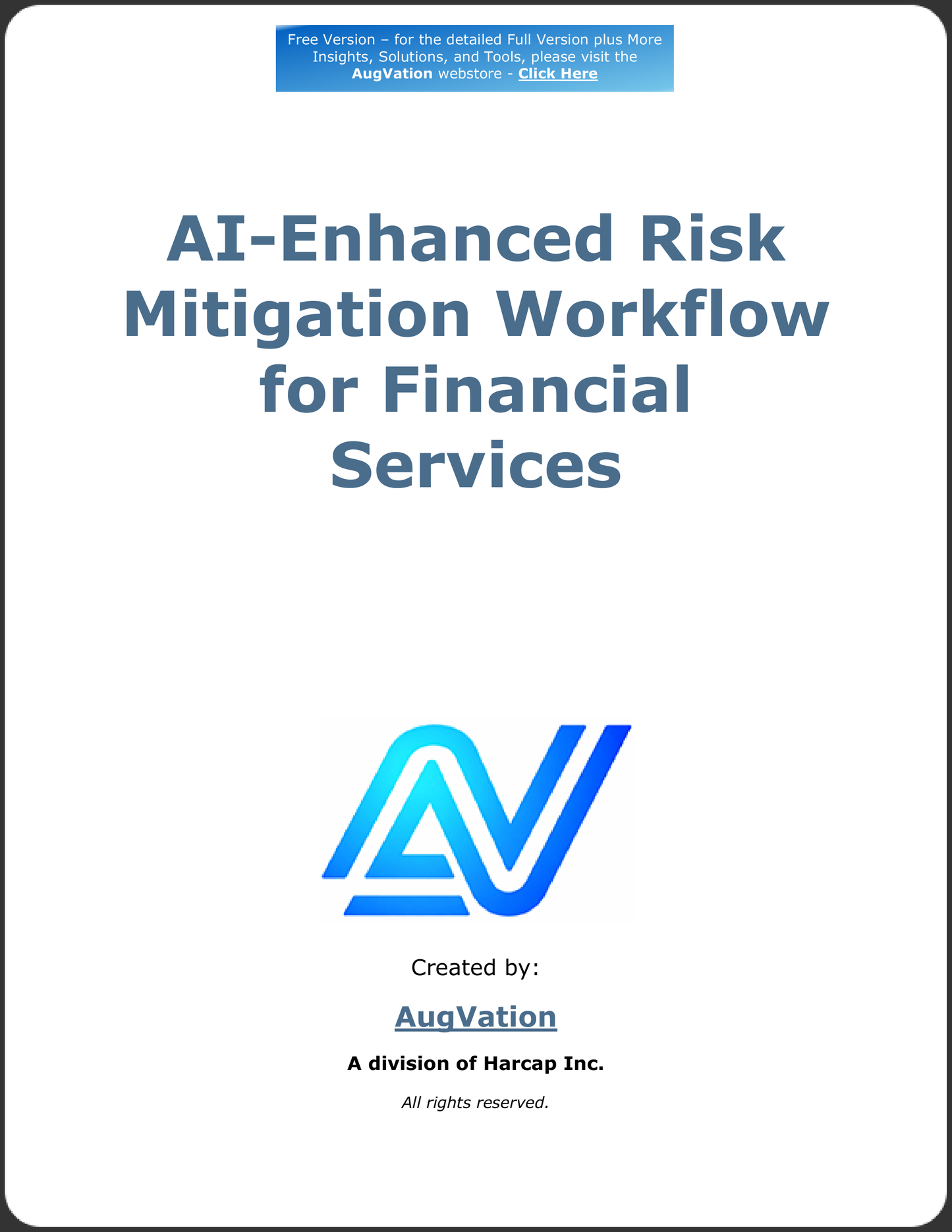 AI-Enhanced Risk Mitigation Workflow for Financial Services - Free Version