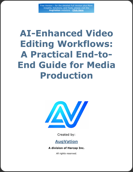 AI-Enhanced Video Editing Workflows: A Practical End-to-End Guide for Media Production - Free Version