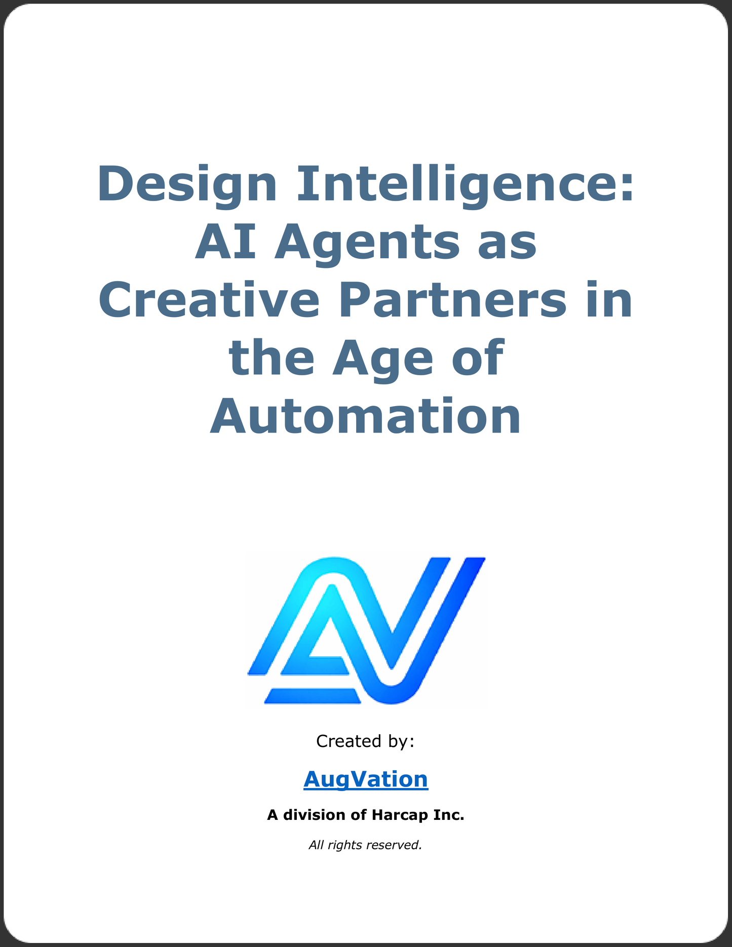 Design Intelligence: AI Agents as Creative Partners in the Age of Automation