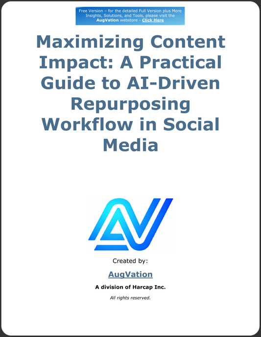 Maximizing Content Impact: A Practical Guide to AI-Driven Repurposing Workflow in Social Media - Free Version