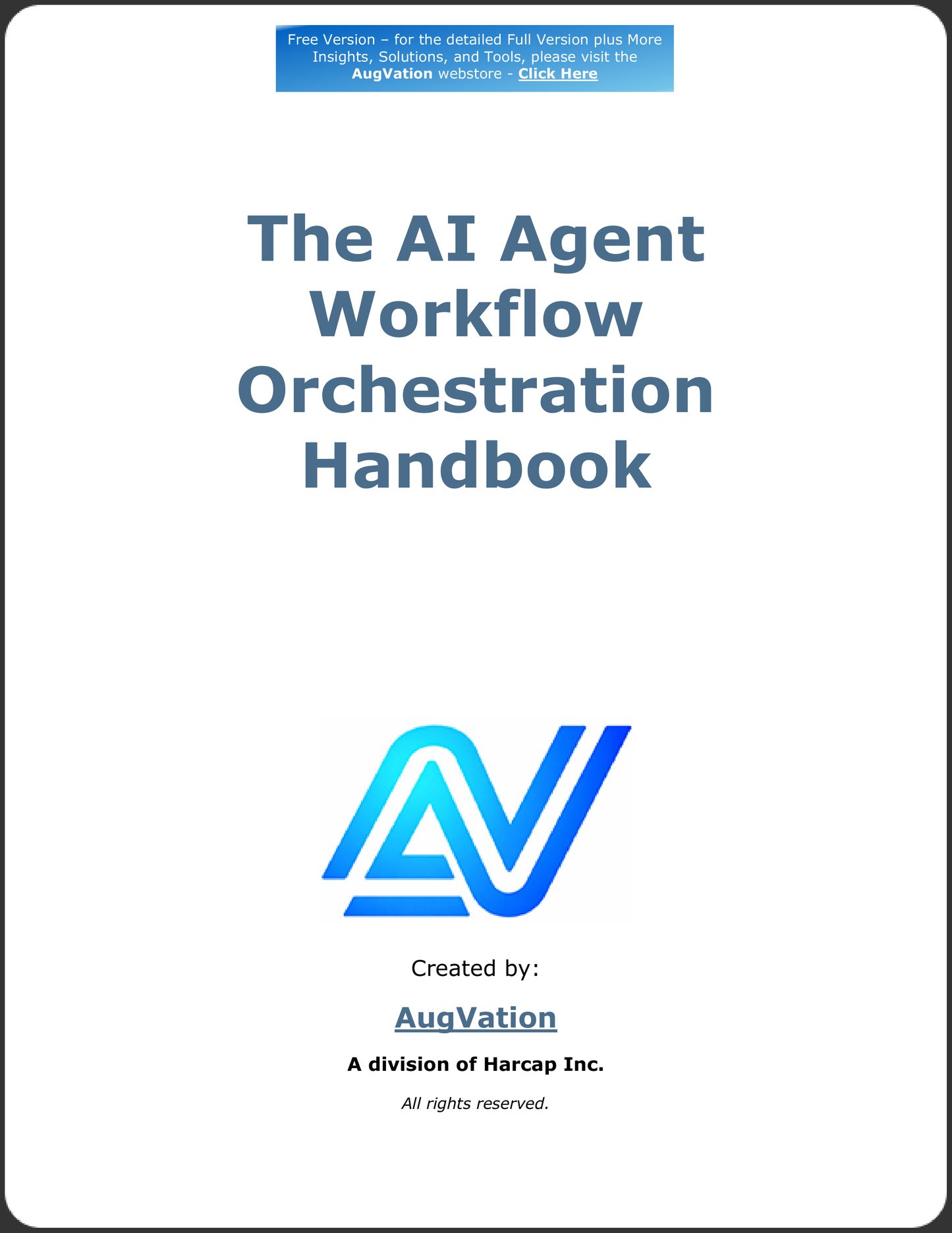 The AI Agent Workflow Orchestration Handbook - Free Version