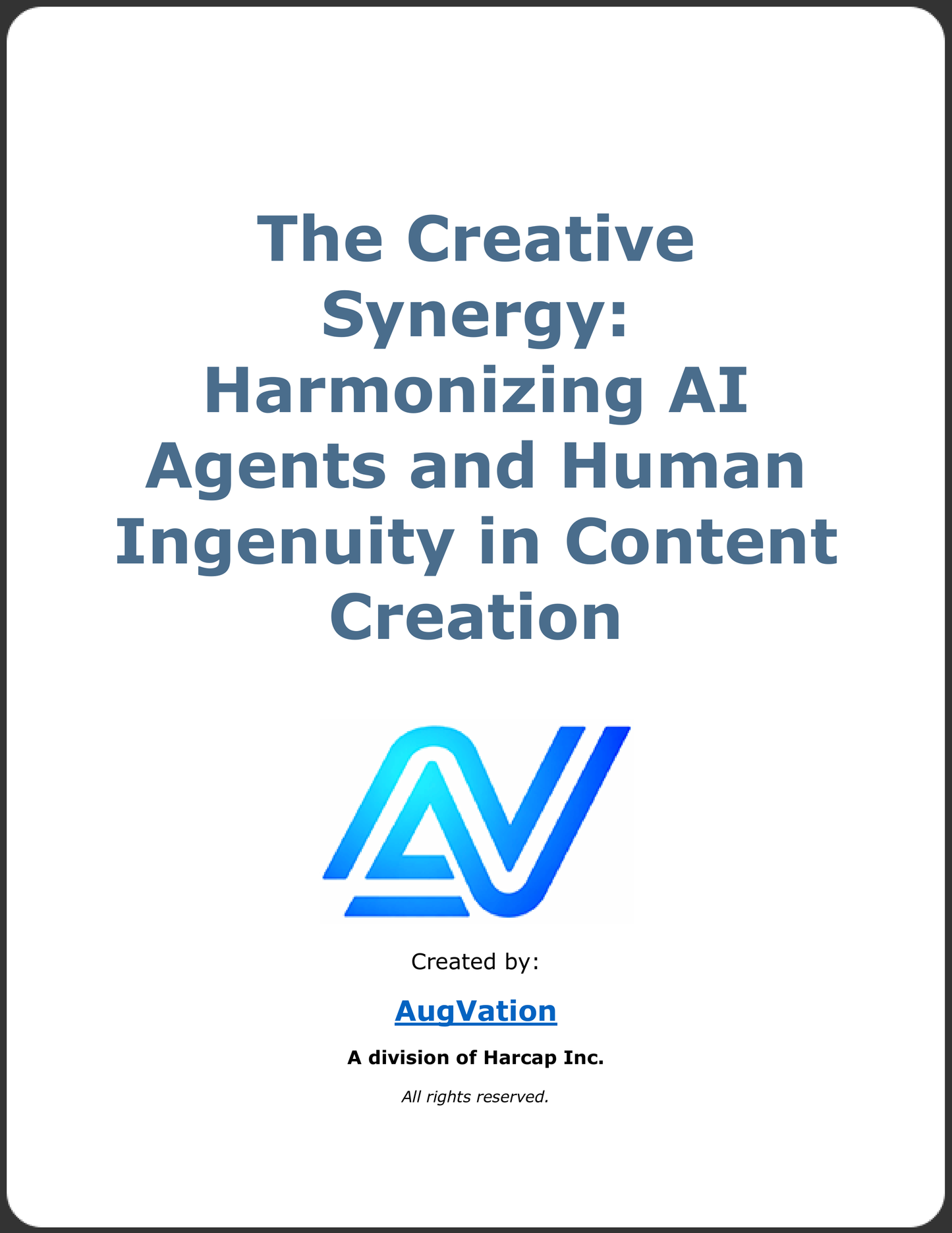 The Creative Synergy: Harmonizing AI Agents and Human Ingenuity in Content Creation